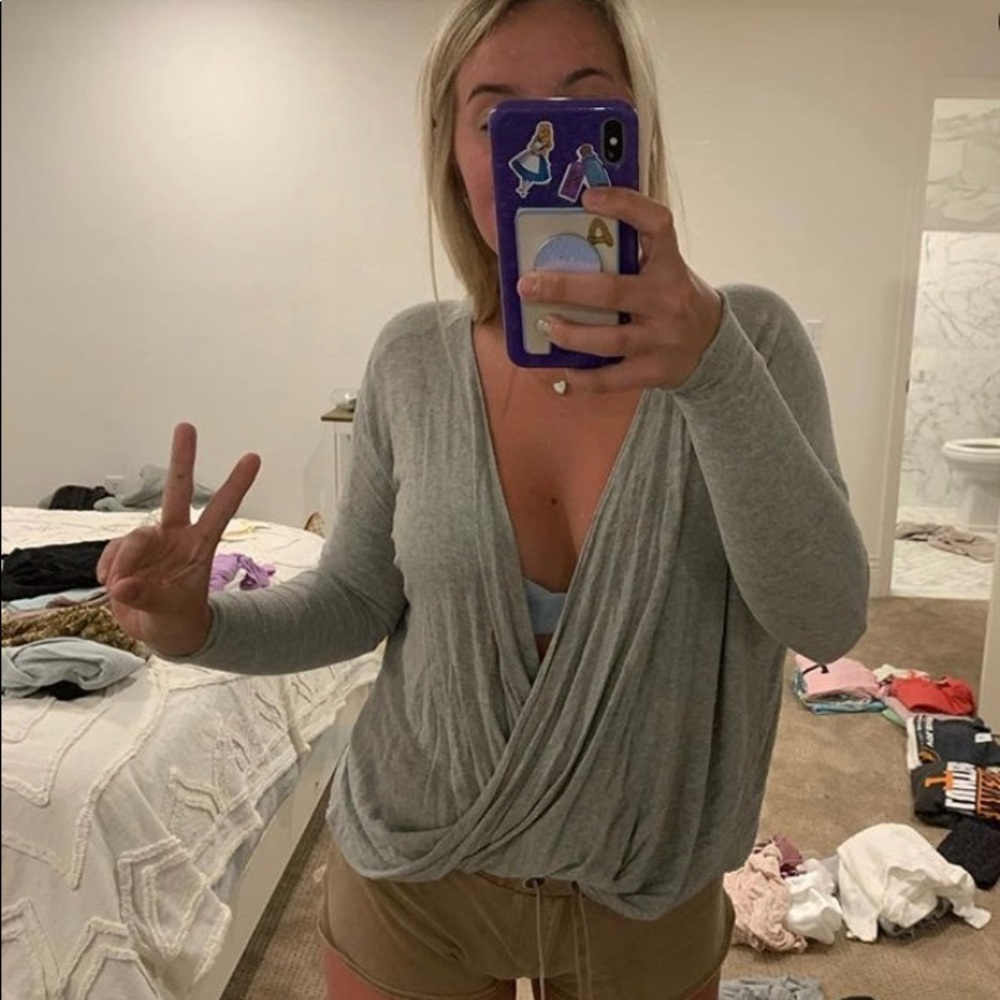 Open front long sleeve